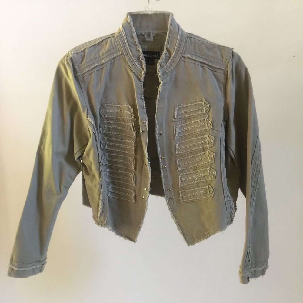 Wet Seal cropped Beatles Jacket